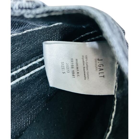 JOHN GALT Black Crispina Low Rise Carpenter Jeans Sz S Straight Leg 26X33 - Picture 6 of 9